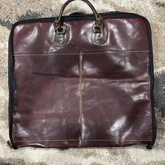 MULHOLLAND Brothers Genuine Bullhide Garment Bag Handmade in America - Picture 2 of 5